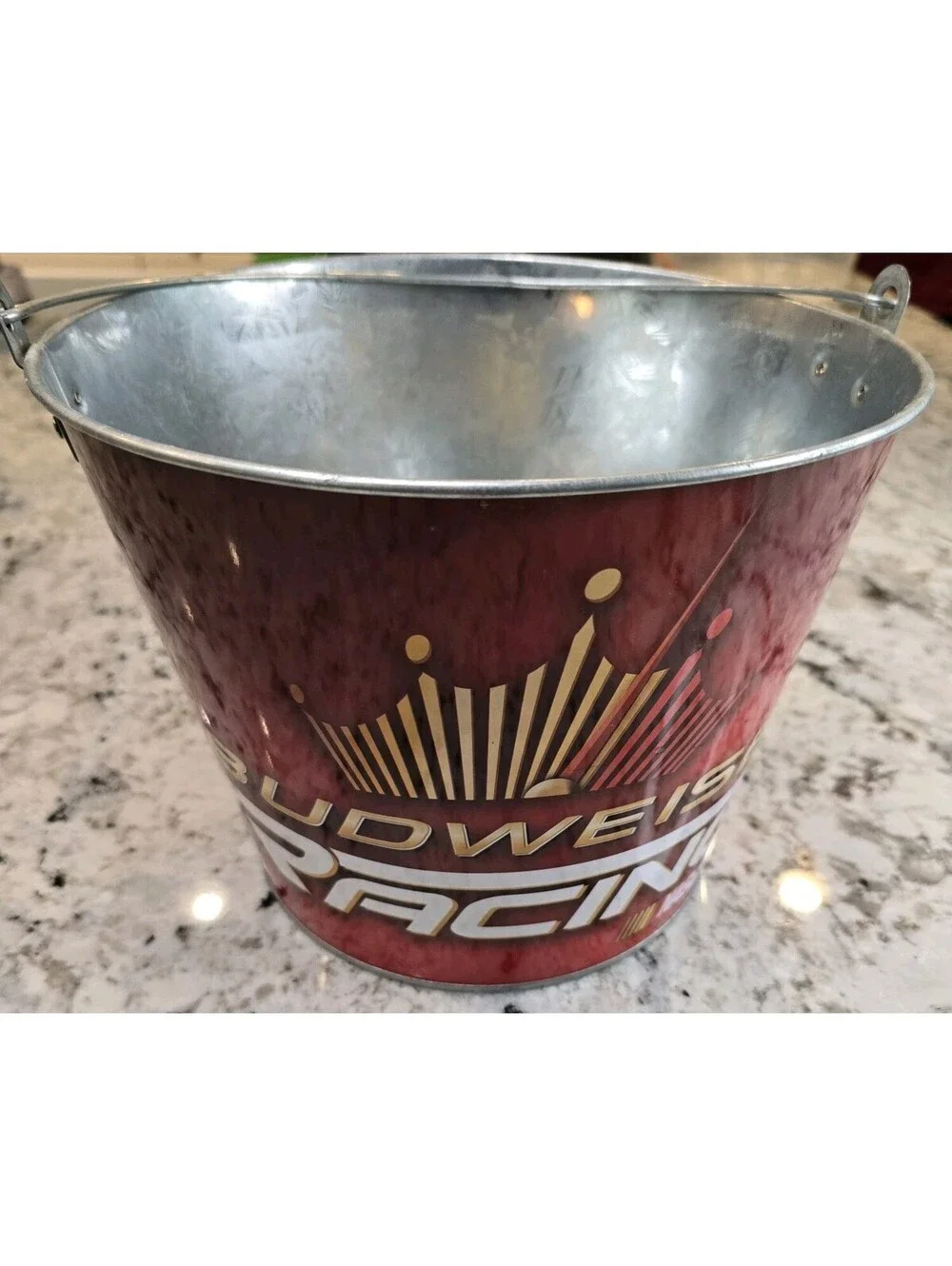 Budweiser Anheuser Busch Racing Metal Bucket 11